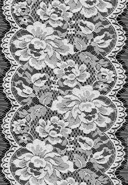 FRENCH LACE EDGING - WHITE